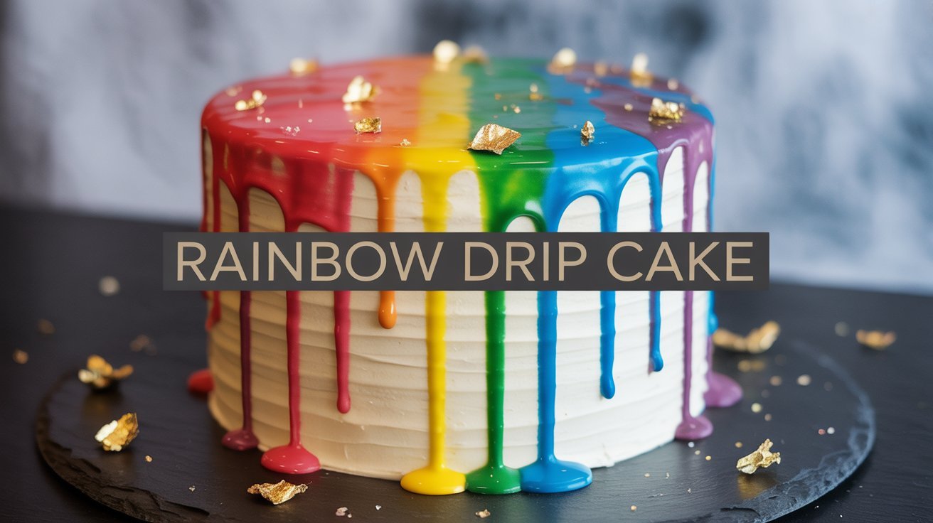 Rainbow Drip Cake