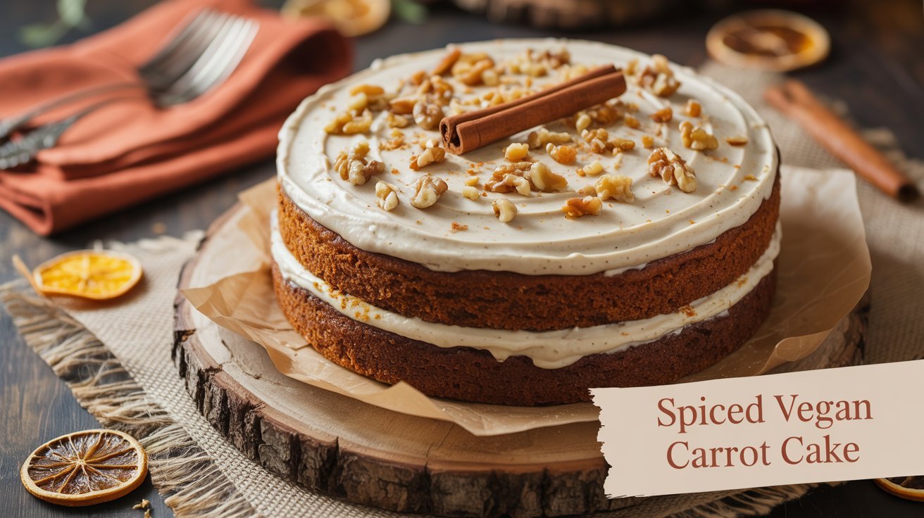 Spiced Vegan Carrot Cake