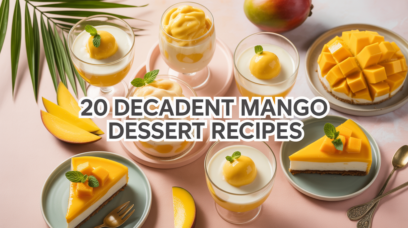 20 Decadent Mango Dessert Recipes You Need to Try