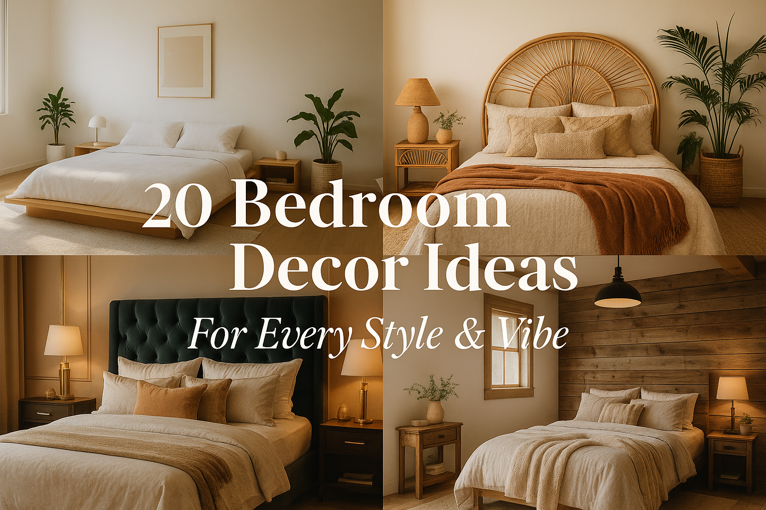 20 Gorgeous Bedroom Decor Ideas for Every Style