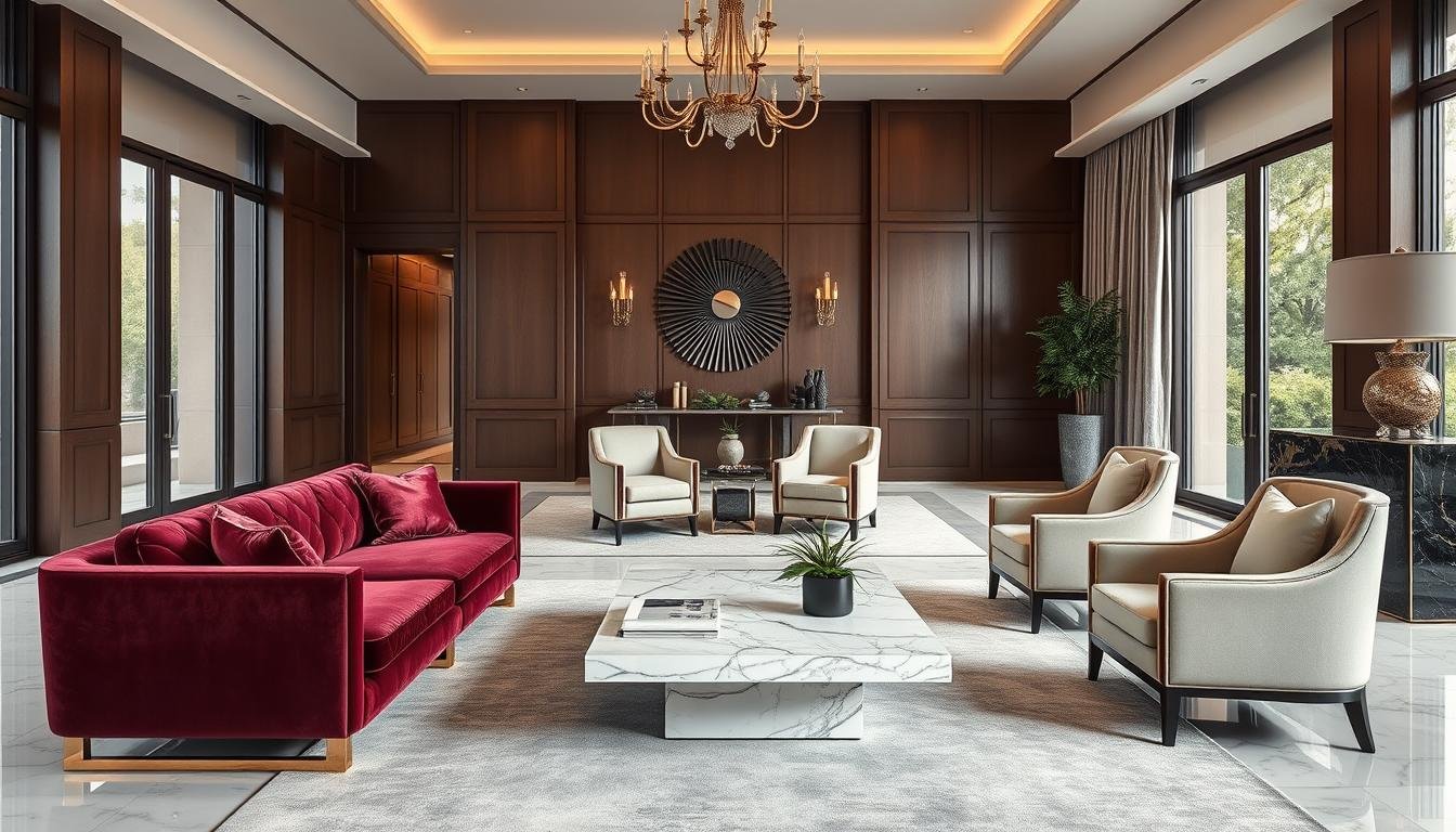Pinterest’s High-End Furniture Trends: Velvet Sofas, Marble Tables, and More