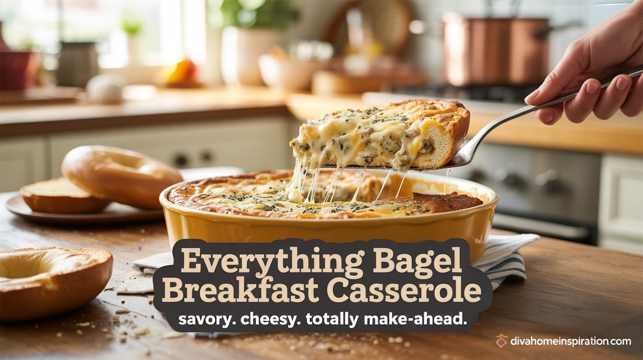 Everything Bagel Breakfast Casserole