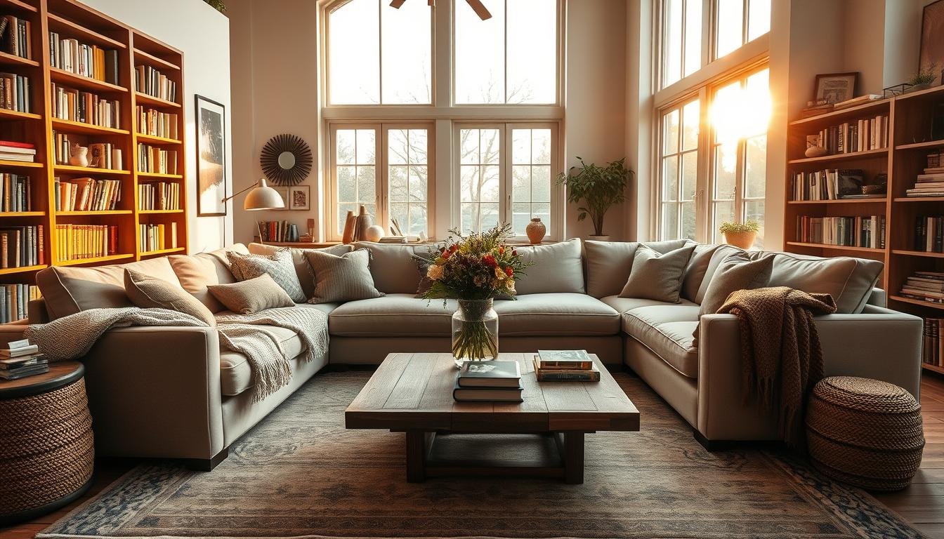 cozy living room layout